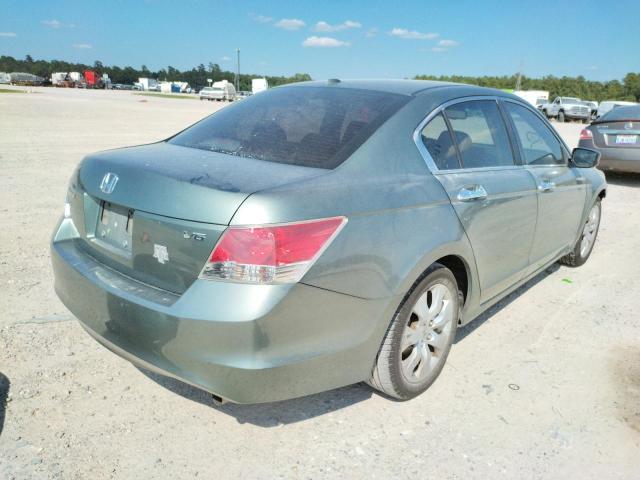 1HGCP36808A002006 - 2008 HONDA ACCORD EXL GREEN photo 4