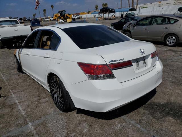 1HGCP2F66CA134396 - 2012 HONDA ACCORD SE WHITE photo 3