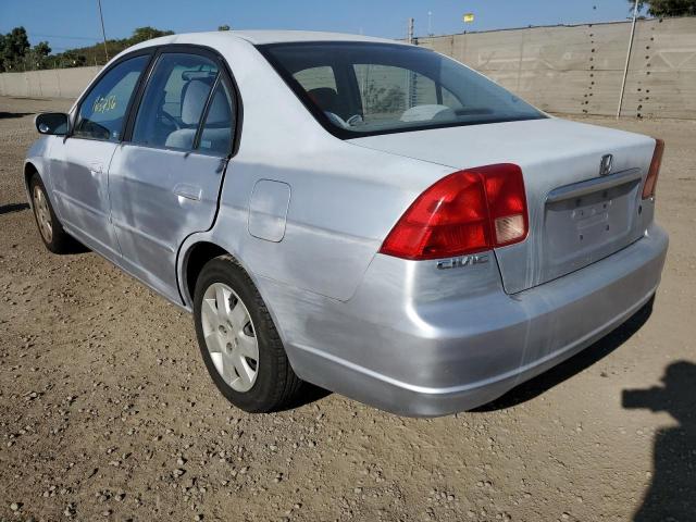 2HGES26741H577757 - 2001 HONDA CIVIC EX SILVER photo 3