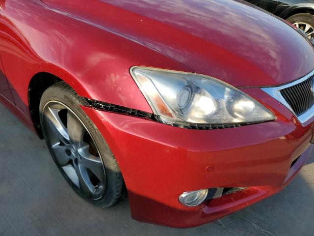 JTHFF2C20A2512668 - 2010 LEXUS IS 250 BURGUNDY photo 9