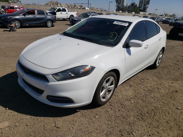 1C3CDFBB8FD265418 - 2015 DODGE DART SXT WHITE photo 2