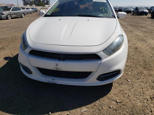 1C3CDFBB8FD265418 - 2015 DODGE DART SXT WHITE photo 9