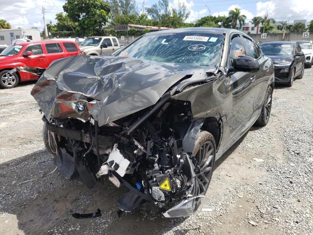 5UXCY8C02M9H35856 - 2021 BMW X6 M50I GRAY photo 2