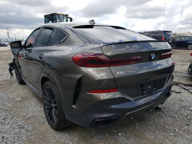 5UXCY8C02M9H35856 - 2021 BMW X6 M50I GRAY photo 3
