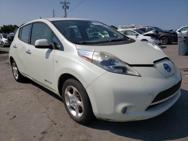 JN1AZ0CP8CT016438 - 2012 NISSAN LEAF SV WHITE photo 1