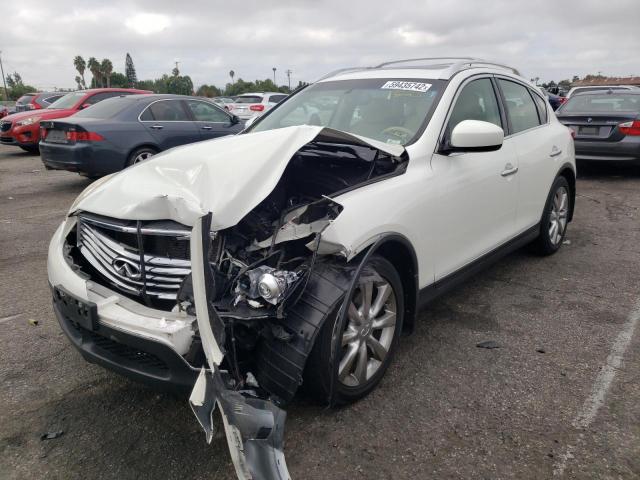 JNKAJ09F48M360416 - 2008 INFINITI EX35 BASE WHITE photo 2