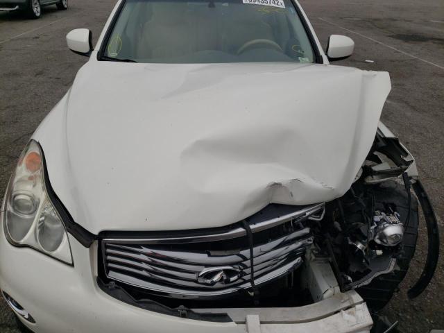 JNKAJ09F48M360416 - 2008 INFINITI EX35 BASE WHITE photo 7