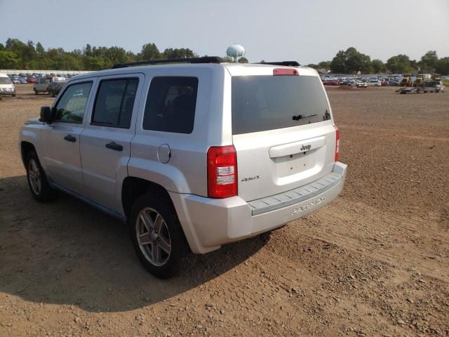 1J8FF28W58D549560 - 2008 JEEP PATRIOT SP SILVER photo 3