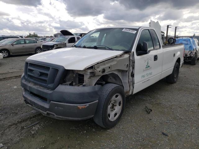 1FTRF12225NA57966 - 2005 FORD F-150 WHITE photo 2