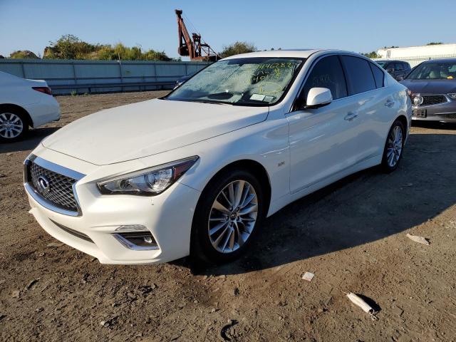 JN1EV7AR0JM440178 - 2018 INFINITI Q50 LUXE WHITE photo 2