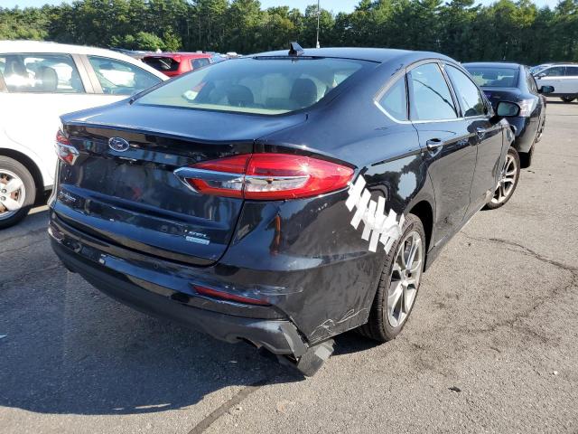 3FA6P0CD0LR116975 - 2020 FORD FUSION SEL BLACK photo 4