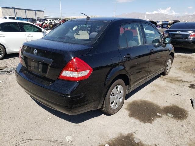 3N1CC11E09L444664 - 2009 NISSAN VERSA S BLACK photo 4