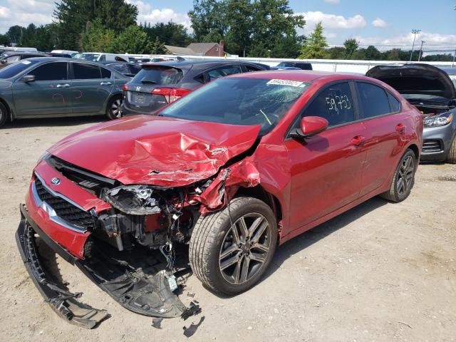 3KPF34AD3KE015709 - 2019 KIA FORTE GT L RED photo 2