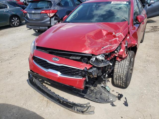 3KPF34AD3KE015709 - 2019 KIA FORTE GT L RED photo 9