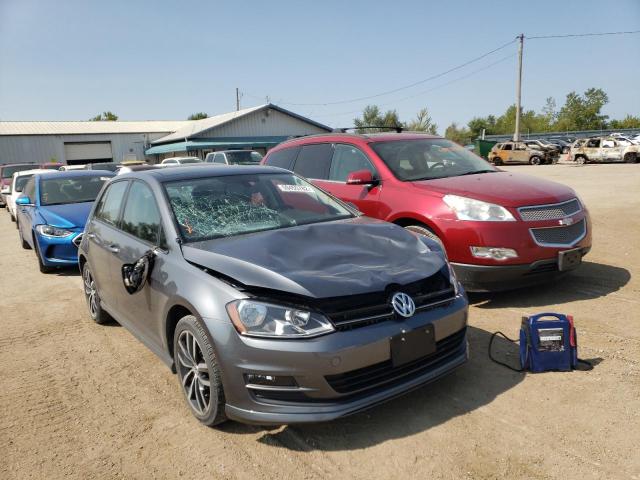 3VW217AU6FM005190 - 2015 VOLKSWAGEN GOLF GRAY photo 1