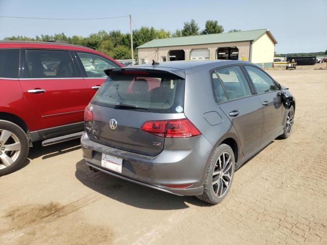 3VW217AU6FM005190 - 2015 VOLKSWAGEN GOLF GRAY photo 4