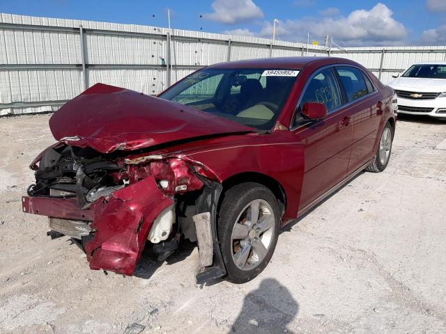 1G1ZC5E1XBF327477 - 2011 CHEVROLET MALIBU 1LT ბურგუნდია ფოტო 2