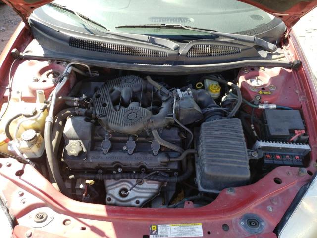 1B3EL46R66N250723 - 2006 DODGE STRATUS SX BURGUNDY photo 7