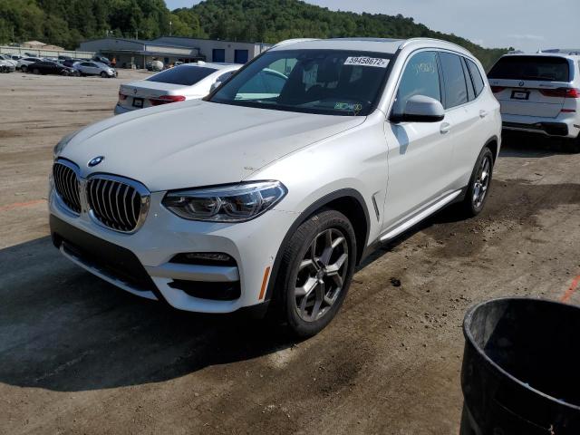 5UXTY5C0XM9F02130 - 2021 BMW X3 XDRIVE3 WHITE photo 2