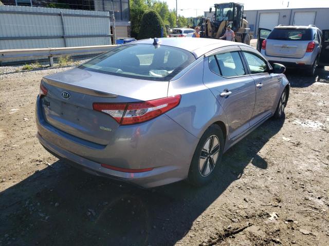 KNAGM4AD1C5011945 - 2012 KIA OPTIMA HYB GRAY photo 4