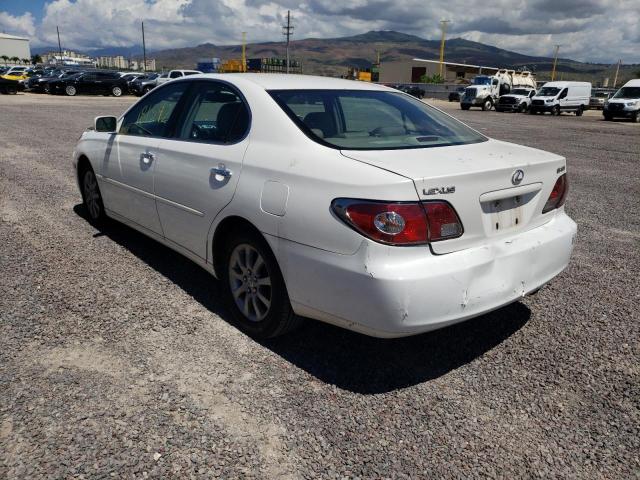 JTHBF30GX30095935 - 2003 LEXUS ES 300 WHITE photo 3