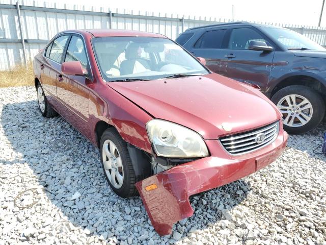 KNAGE123585216970 - 2008 KIA OPTIMA LX RED photo 1