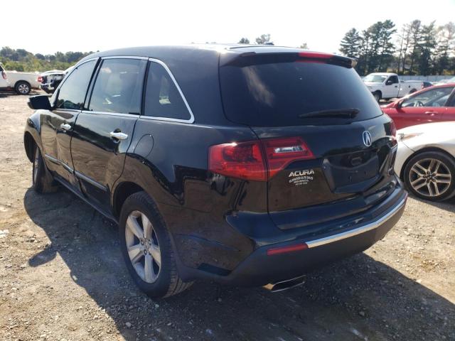 2HNYD2H82CH537363 - 2012 ACURA MDX ADVANC BLACK photo 3