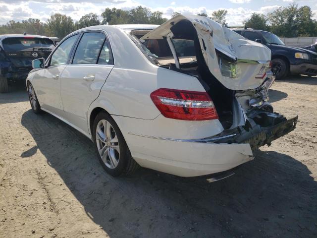 WDDHF7CB6BA427760 - 2011 MERCEDES-BENZ E 550 WHITE photo 3