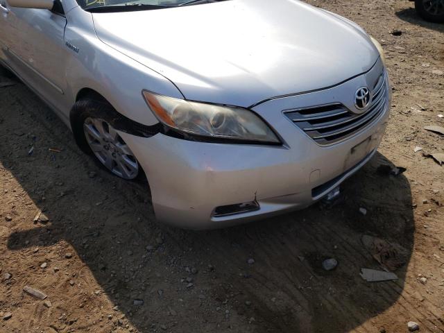 JTNBB46K793053210 - 2009 TOYOTA CAMRY HYBR SILVER photo 9