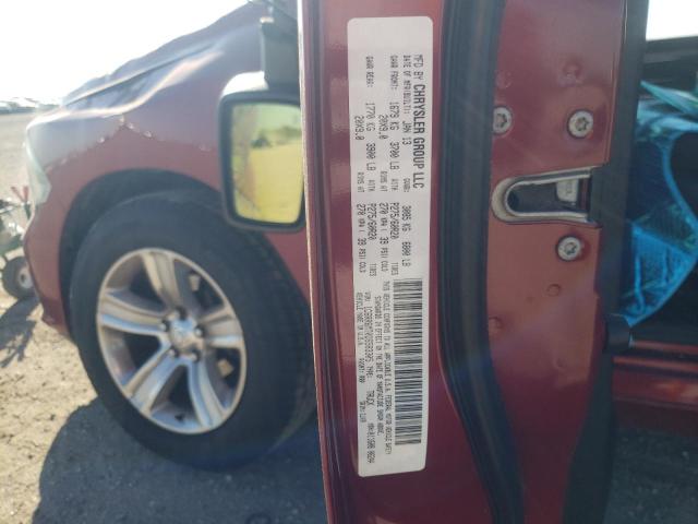 1C6RR6MT0DS583305 - 2013 RAM 1500 SPORT MAROON photo 10