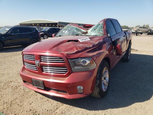 1C6RR6MT0DS583305 - 2013 RAM 1500 SPORT MAROON photo 2