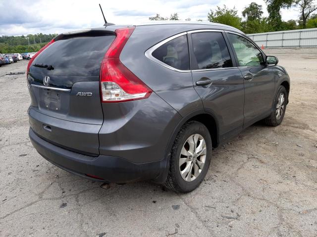 JHLRM4H70CC029203 - 2012 HONDA CR-V EXL GRAY photo 4