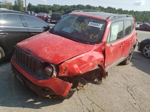 ZACCJBCT5GPC67439 - 2016 JEEP RENEGADE T RED photo 2