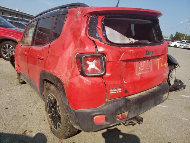 ZACCJBCT5GPC67439 - 2016 JEEP RENEGADE T RED photo 3