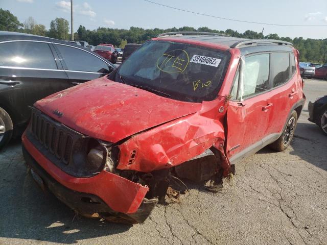 ZACCJBCT5GPC67439 - 2016 JEEP RENEGADE T RED photo 9