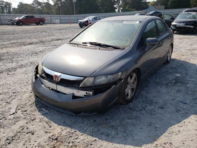 19XFA1F65BE012633 - 2011 HONDA CIVIC LX-S GRAY photo 2