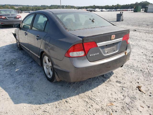 19XFA1F65BE012633 - 2011 HONDA CIVIC LX-S GRAY photo 3