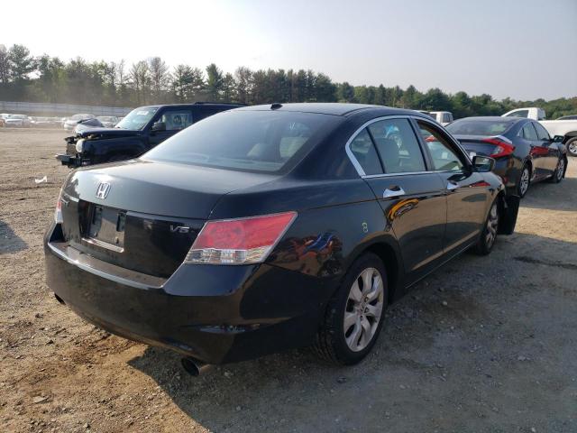 1HGCP36869A040549 - 2009 HONDA ACCORD EXL BLACK photo 4