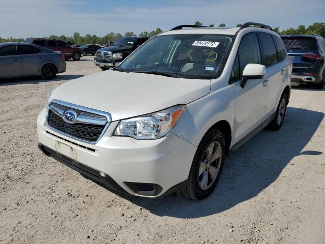 JF2SJADC0EH465484 - 2014 SUBARU FORESTER 2 WHITE photo 2