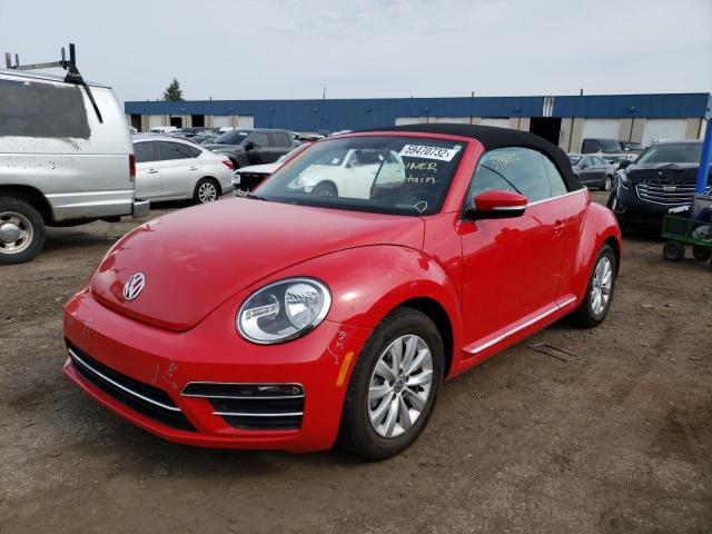 3VW5DAAT7KM506107 - 2019 VOLKSWAGEN BEETLE S RED photo 2