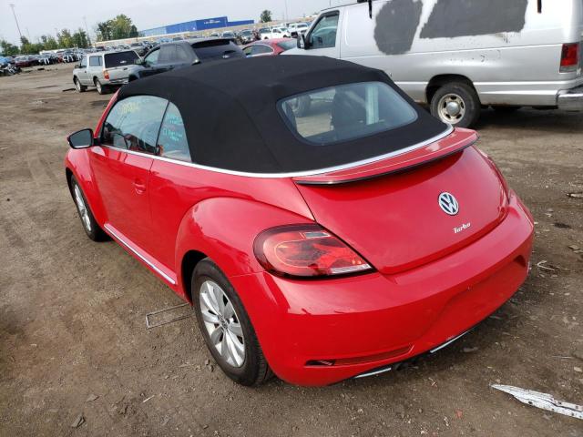 3VW5DAAT7KM506107 - 2019 VOLKSWAGEN BEETLE S RED photo 3