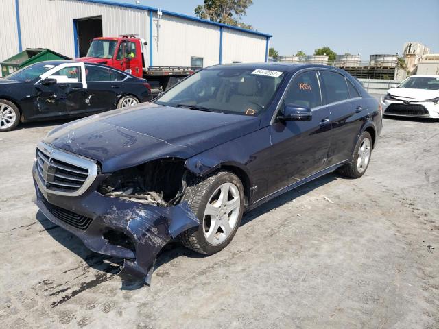 WDDHF8JBXEB015445 - 2014 MERCEDES-BENZ E 350 4MAT BLUE photo 2