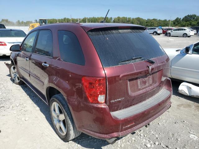 2CKDL537986291575 - 2008 PONTIAC TORRENT GX MAROON photo 3