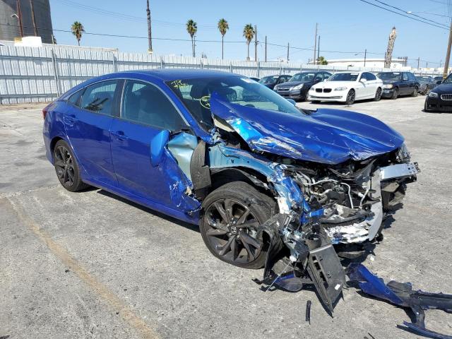 2HGFC2F81LH559133 - 2020 HONDA CIVIC SPOR 蓝色 照片 1