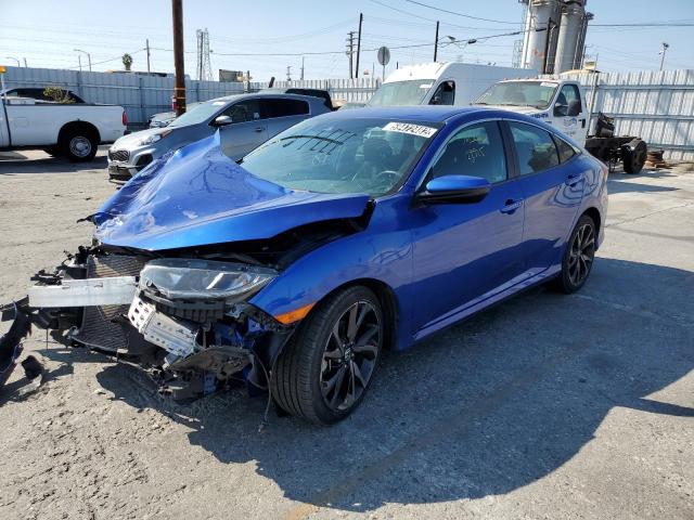 2HGFC2F81LH559133 - 2020 HONDA CIVIC SPOR 蓝色 照片 2