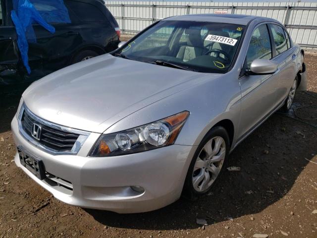 1HGCP36888A044133 - 2008 HONDA ACCORD EXL GRAY photo 2