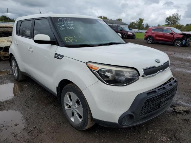 KNDJN2A21F7114414 - 2015 KIA SOUL WHITE photo 1