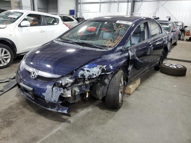 2HGFA16939H512834 - 2009 HONDA CIVIC EXL 蓝色 照片 2