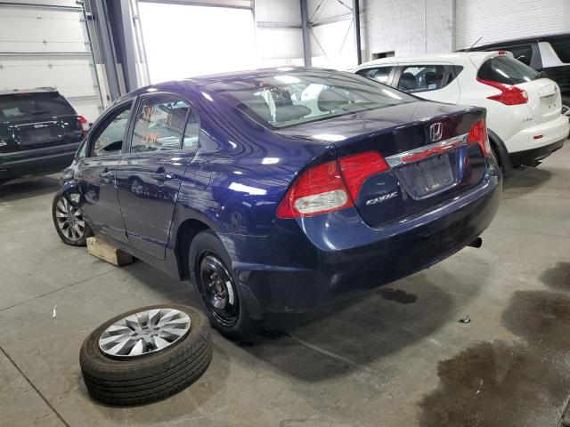 2HGFA16939H512834 - 2009 HONDA CIVIC EXL 蓝色 照片 3