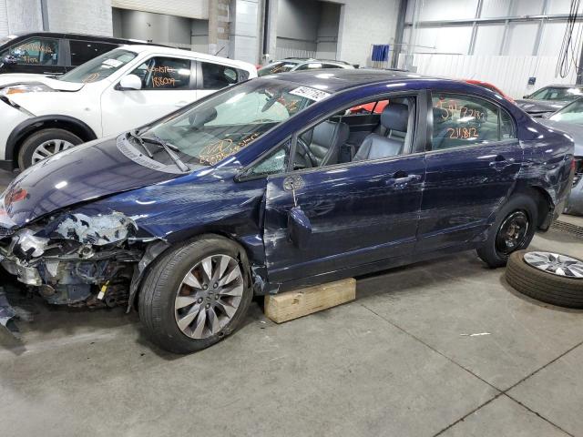 2HGFA16939H512834 - 2009 HONDA CIVIC EXL 蓝色 照片 9